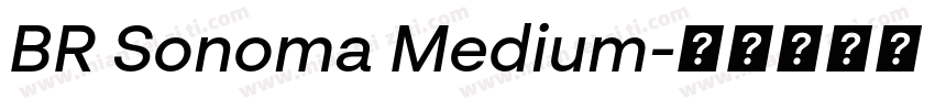 BR Sonoma Medium字体转换